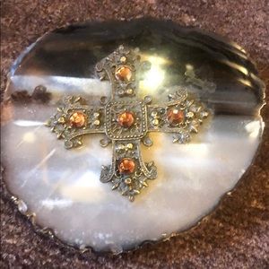 Agate belt buckle. No belt included.